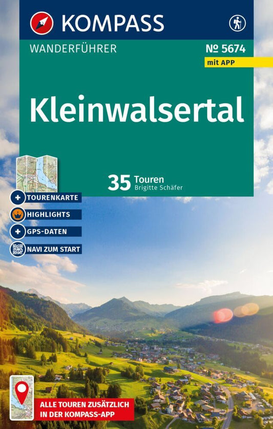 KOMPASS Wanderführer Kleinwalsertal, 35 Touren mit Extra-Tourenkarte (Brigitte Schäfer)