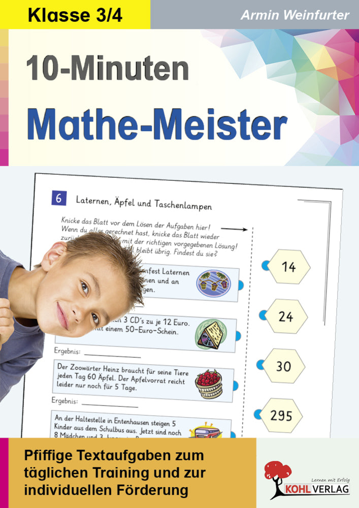 10-Minuten-Mathe-Meister / Klasse 3-4 (Armin Weinfurter)
