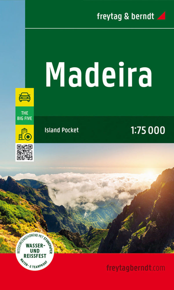 Madeira, Straßen- und Freizeitkarte 1:75.000, freytag & berndt (Freytag & Berndt)