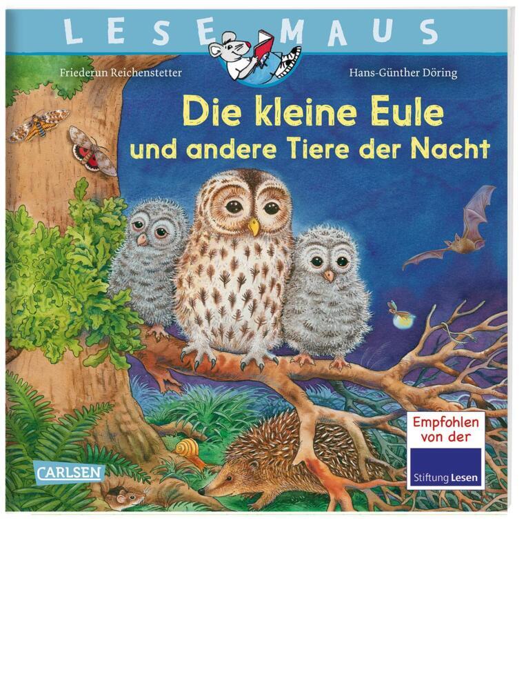 LESEMAUS 174: Die kleine Eule und andere Tiere der Nacht (Friederun Reichenstetter)