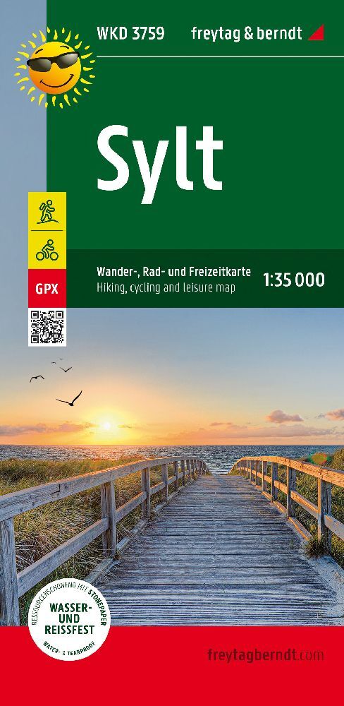 Sylt, Wander-, Rad- und Freizeitkarte 1:35.000, freytag & berndt, WKD 3759 (Freytag & Berndt)