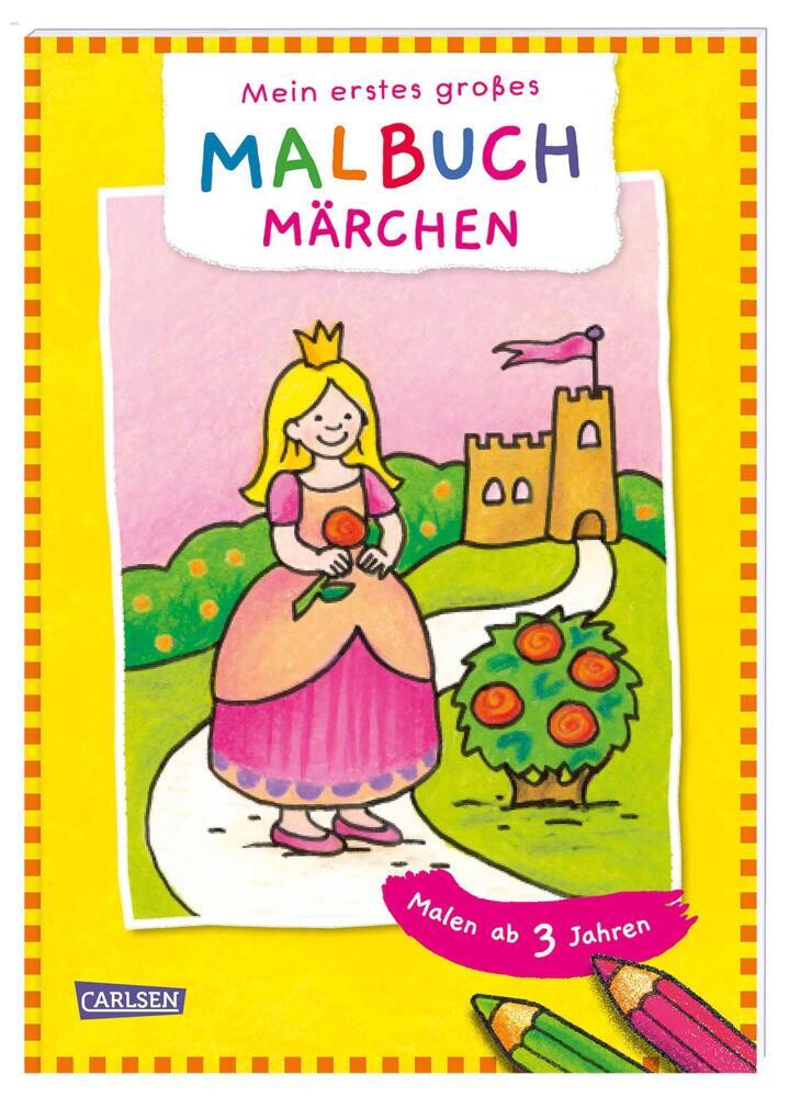 Ausmalbilder für Kita-Kinder: Mein erstes großes Malbuch: Märchen: Malen ab 3 Jahren (Eva Muszynski)