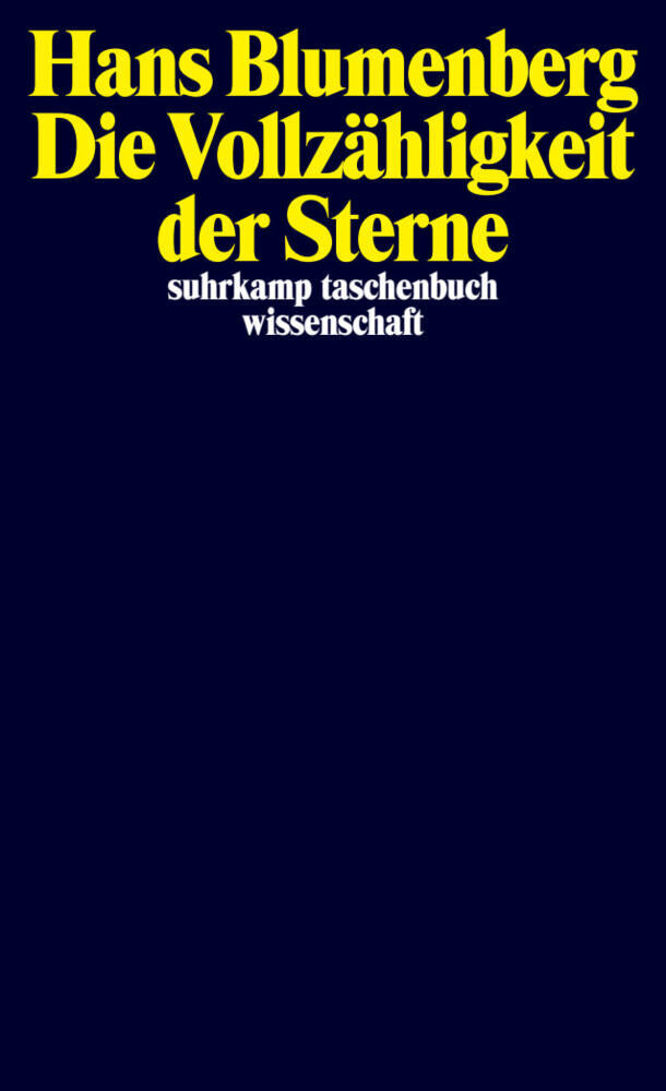 Die Vollzähligkeit der Sterne (Hans Blumenberg)