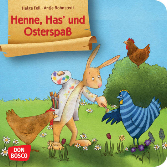 Henne, Has' und Osterspaß. Mini-Bilderbuch. (Helga Fell)