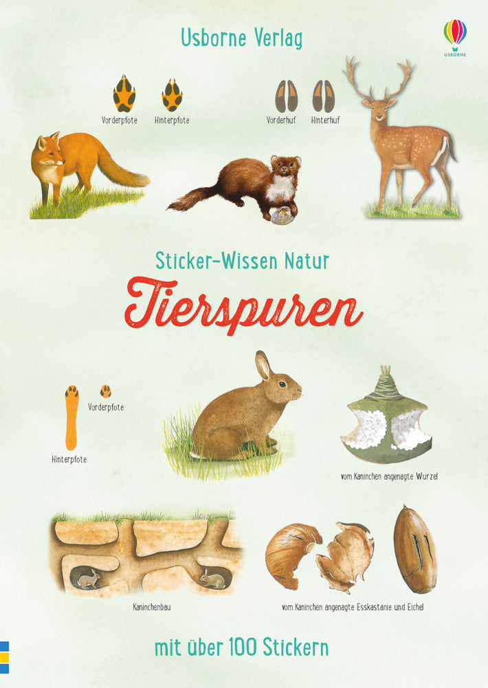 Sticker-Wissen Natur: Tierspuren (Alfred Leutscher)