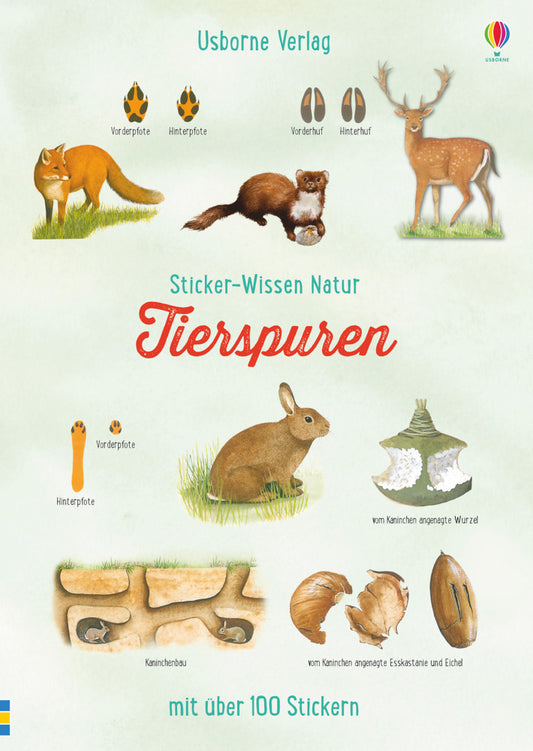 Sticker-Wissen Natur: Tierspuren (Alfred Leutscher)