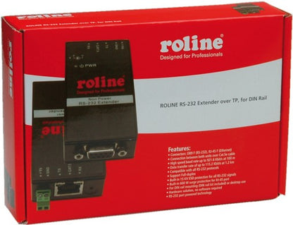 Roline RS-232 Verläng. via TP, DIN Rail