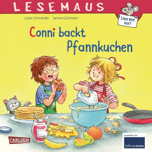 LESEMAUS 123: Conni backt Pfannkuchen (Liane Schneider)