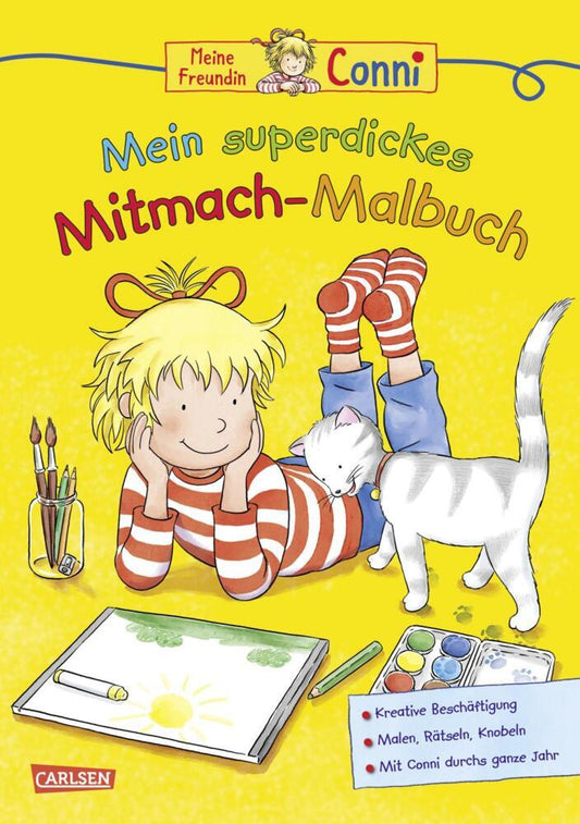 Conni Gelbe Reihe (Beschäftigungsbuch): Mein superdickes Mitmach-Malbuch (Hanna Sörensen)