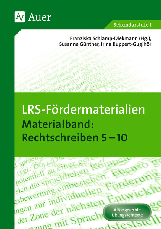 Materialband: Rechtschreiben 5-10 (Franziska Schlamp-Diekmann)