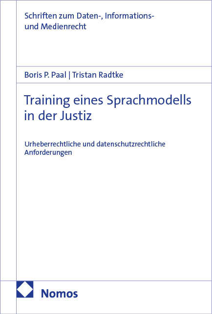 Training eines Sprachmodells in der Justiz (Boris P. Paal)
