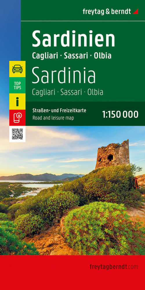 Sardinien, Straßen- und Freizeitkarte 1:150.000, freytag & berndt (Freytag & Berndt)