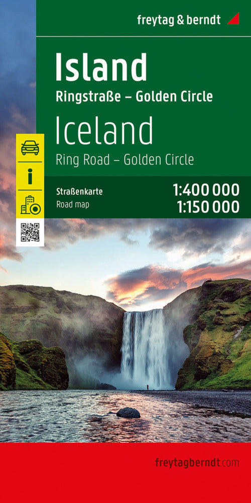 Island, Straßenkarte 1:400.000, freytag & berndt (Freytag & Berndt)