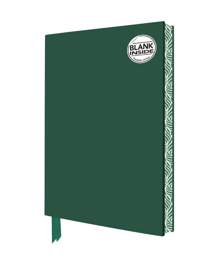 Exquisit Notizbuch ohne Linien DIN A5: Moosgrün (Flame Tree Publishing)