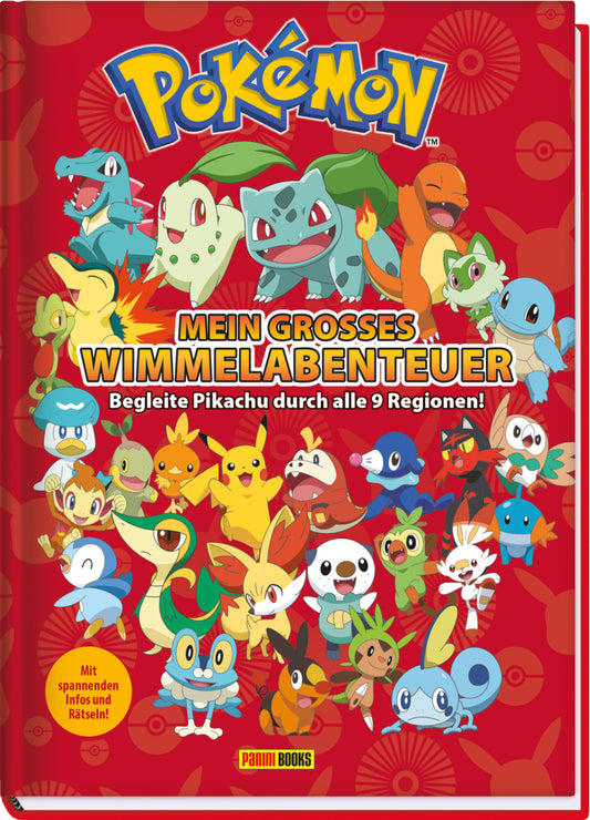 Pokémon: Mein großes Wimmelabenteuer: Begleite Pikachu durch alle 9 Regionen (Panini)