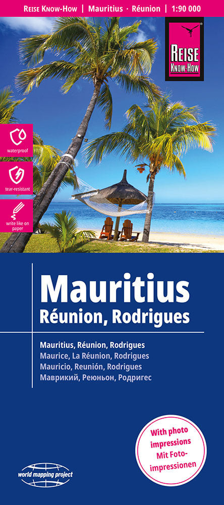 Reise Know-How Landkarte Mauritius, Réunion, Rodrigues (1:90.000) (Reise Know-How Verlag Peter Rump)
