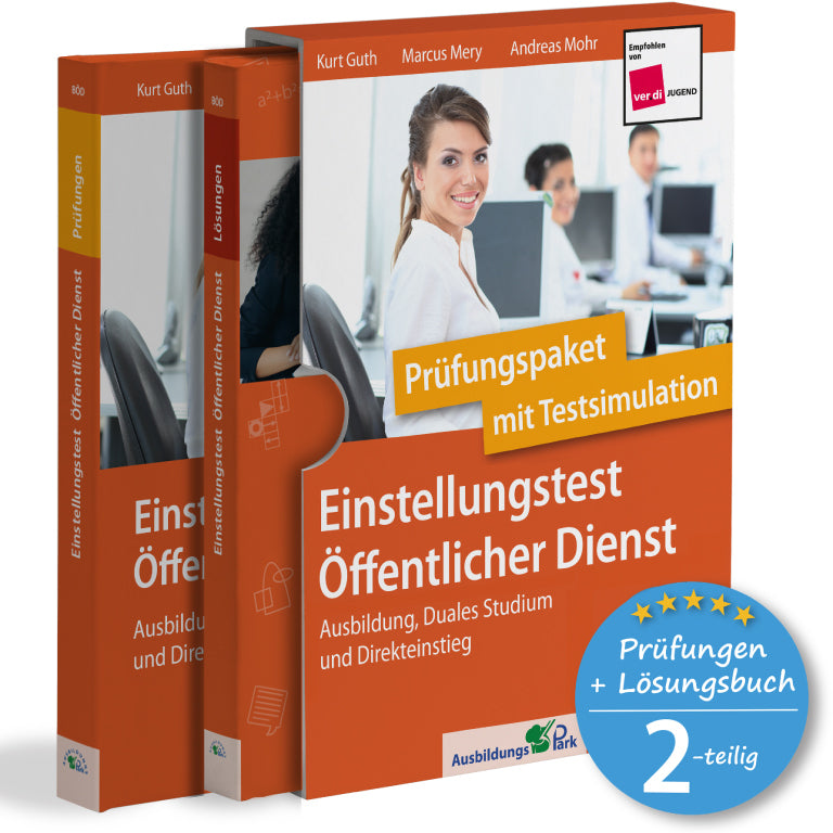 Einstellungstest Öffentlicher Dienst: Prüfungspaket mit Testsimulation (Kurt Guth)