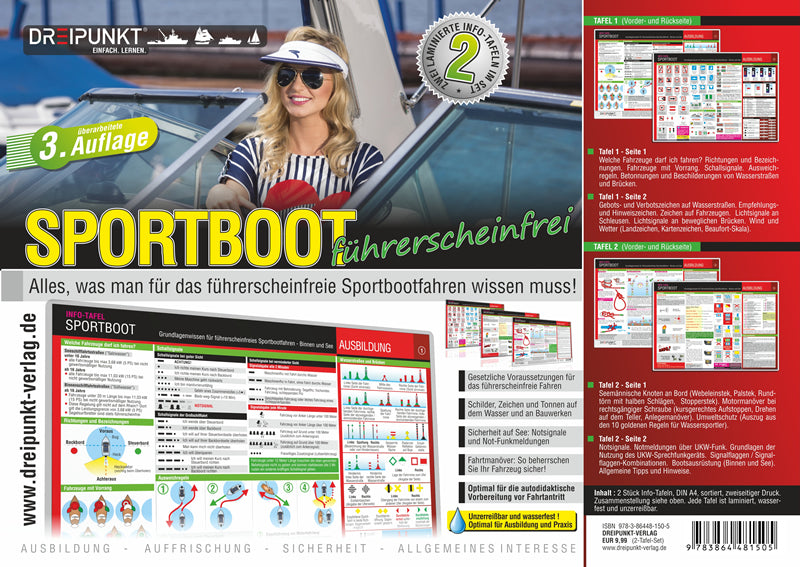 Info-Tafel-Set Sportboot führerscheinfrei (Michael Schulze)