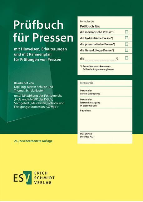 Prüfbuch für Pressen (Martin Schulte)