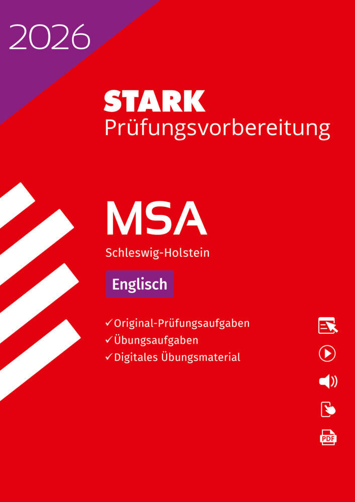 STARK Englisch - MSA 2026 Schleswig-Holstein - Prüfungsvorbereitung, m. 1 Buch, m. 1 Beilage