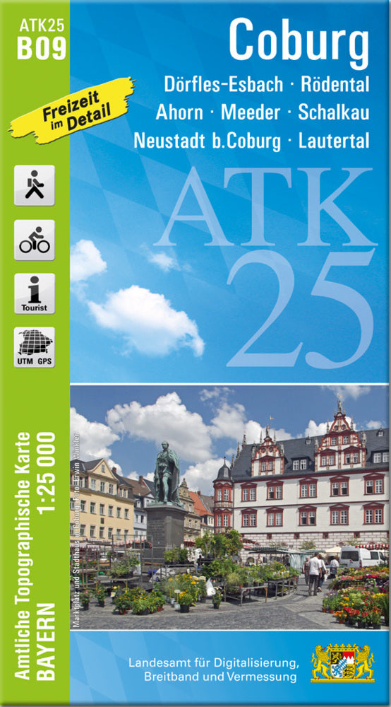 ATK25-B09 Coburg (Amtliche Topographische Karte 1:25000) (Breitband Und Vermessung, Bayern Landesamt Für Digitalisierung)