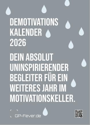 DEMOTIVATION 2026 - dein demotivierender Begleiter - Wochenkalender DIN A6 (Gp-Fever.De)