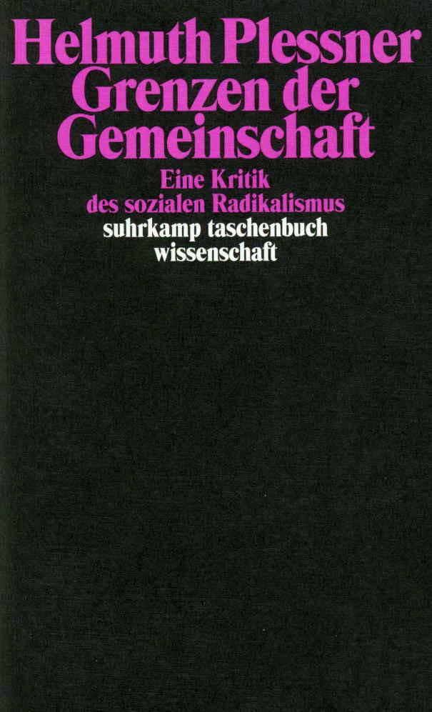 Grenzen der Gemeinschaft (Helmuth Plessner)