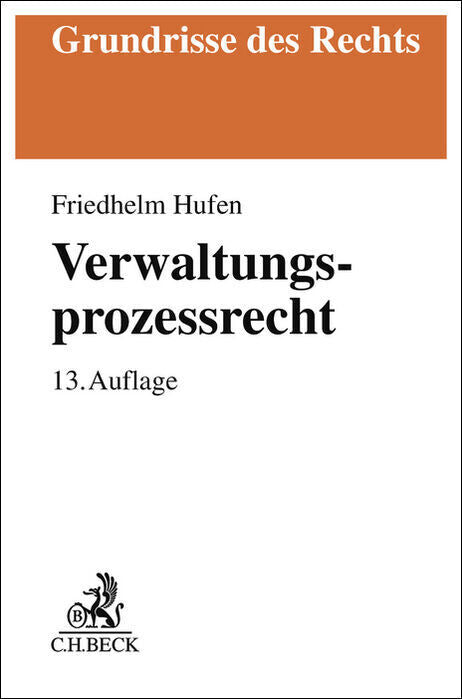 Verwaltungsprozessrecht (Friedhelm Hufen)