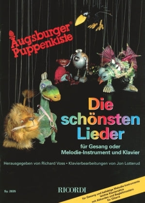 Augsburger Puppenkiste, Die schönsten Lieder, für Gesang oder Melodie-Instrument und Klavier (Richard Voss)