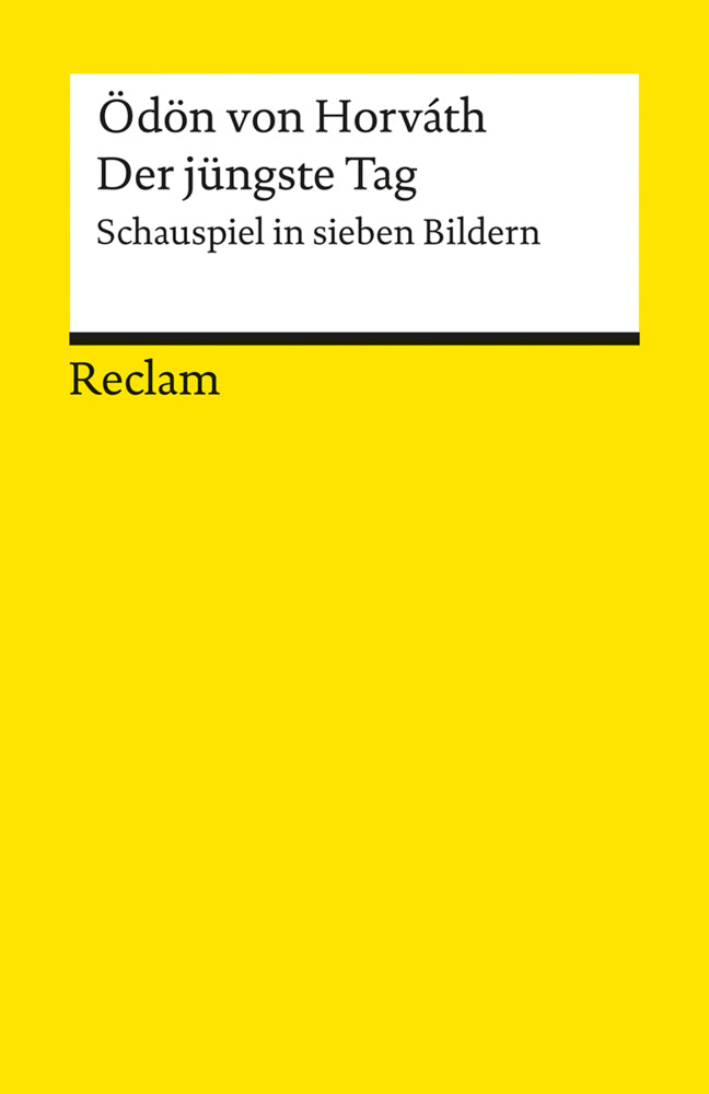 Der jüngste Tag (Ödön Von Horváth)