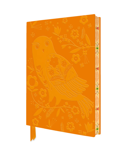 Exquisit Premium Notizbuch DIN A5: Bee Brown, Volk Eule (Flame Tree Publishing)