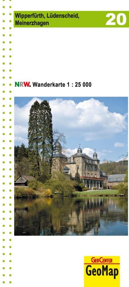 Wipperfürth, Lüdenscheid, Meinerzhagen, topographische Wanderkarte NRW (Geobasisdaten: Land Nrw)