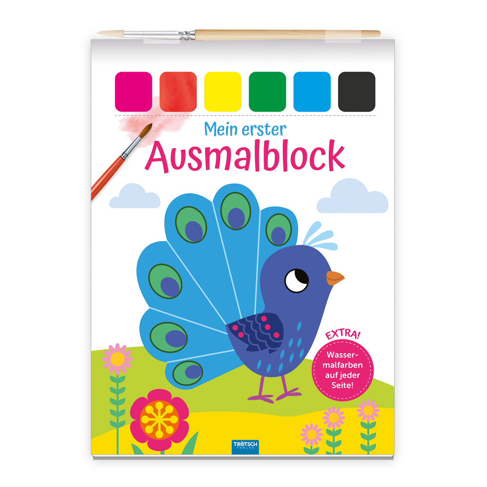 Trötsch Malbuch Mein erster Ausmalblock Pfau (Trötsch Verlag Gmbh & Co.Kg)