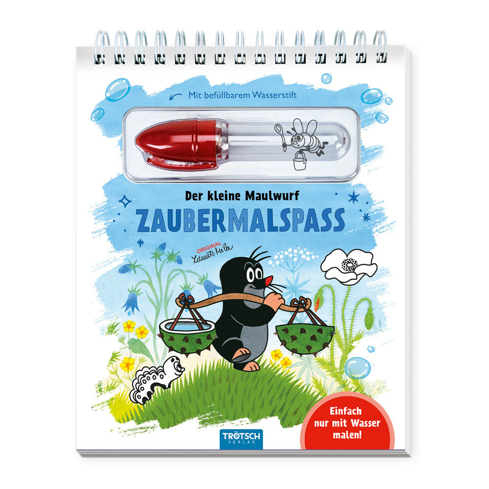 Trötsch Der kleine Maulwurf Zaubermalspaß mit Wasserstift Malblock (Trötsch Verlag)
