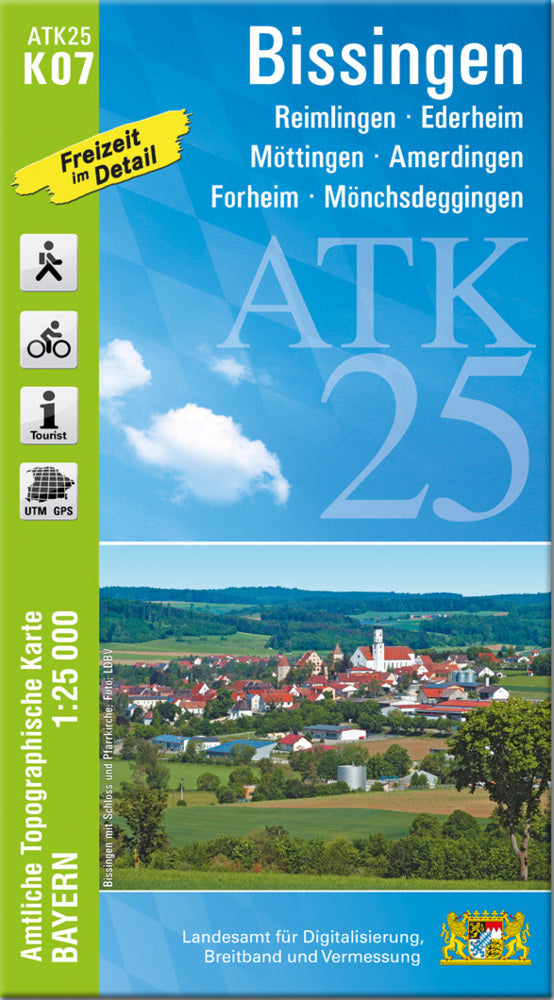 ATK25-K07 Bissingen (Amtliche Topographische Karte 1:25000) (Breitband Und Vermessung, Bayern Landesamt Für Digitalisierung)