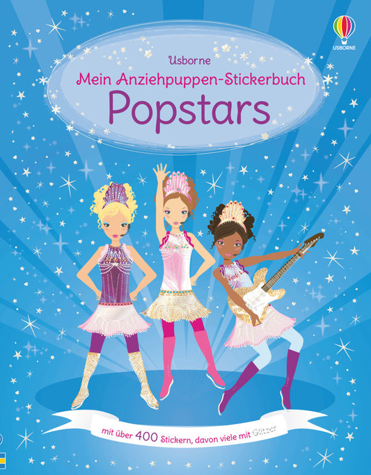 Mein Anziehpuppen-Stickerbuch: Popstars (Lucy Bowman)