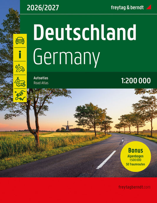 Deutschland, Autoatlas 1:200.000, 2026/2027, freytag & berndt (Freytag & Berndt)