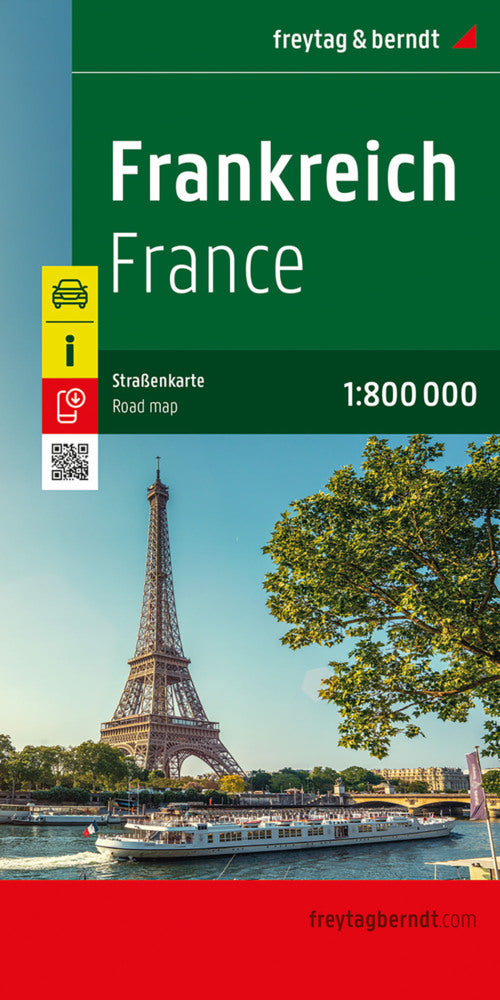Frankreich, Straßenkarte 1:800.000, freytag & berndt (Freytag & Berndt)