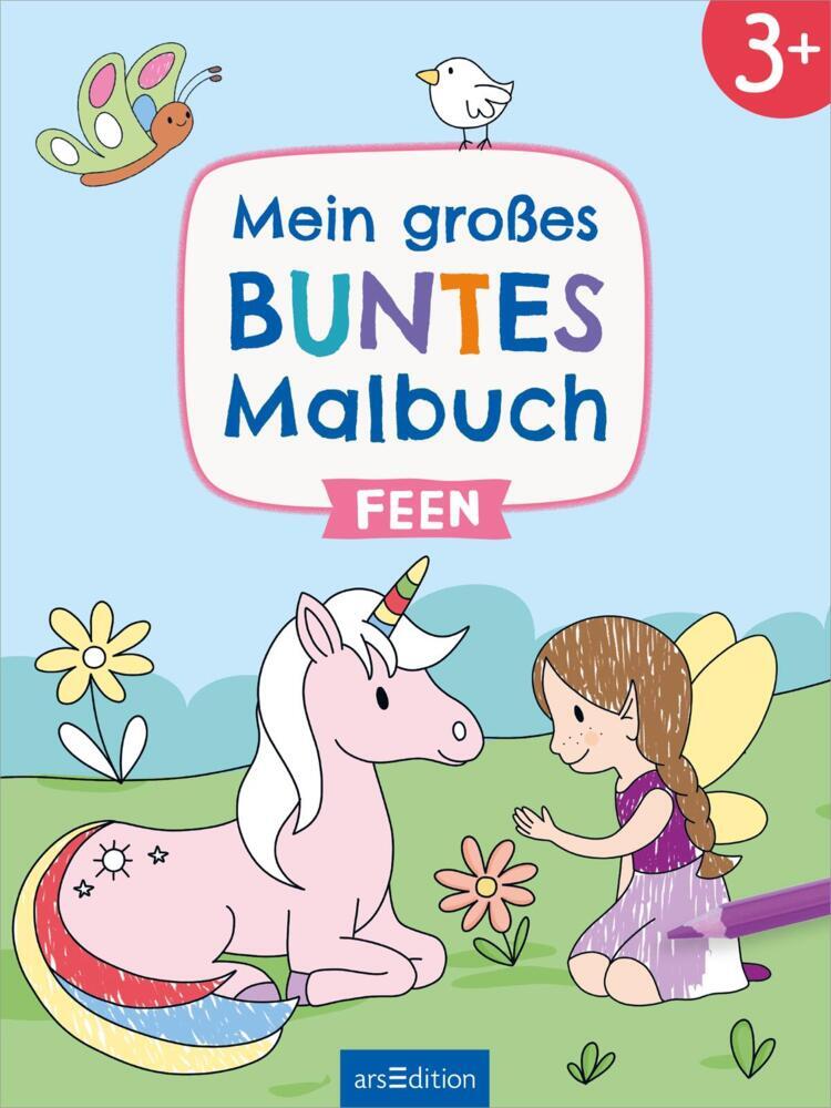 Mein großes buntes Malbuch - Feen