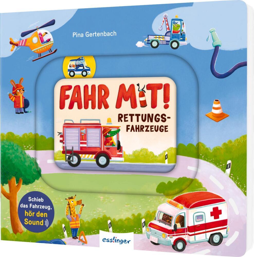 Meine Schiebebahn-Pappe: Fahr mit: Rettungsfahrzeuge