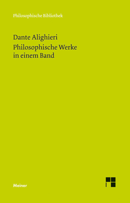 Philosophische Werke in einem Band (Dante Alighieri)