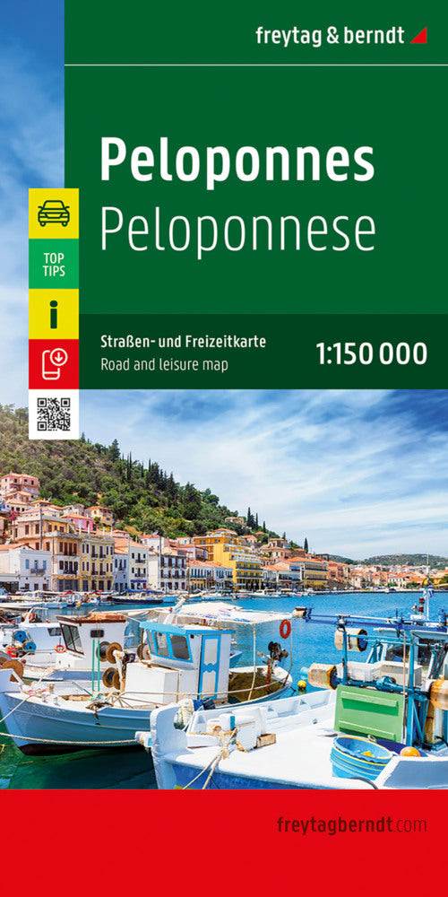 Peloponnes, Straßen- und Freizeitkarte 1:150.000, freytag & berndt (Freytag & Berndt)