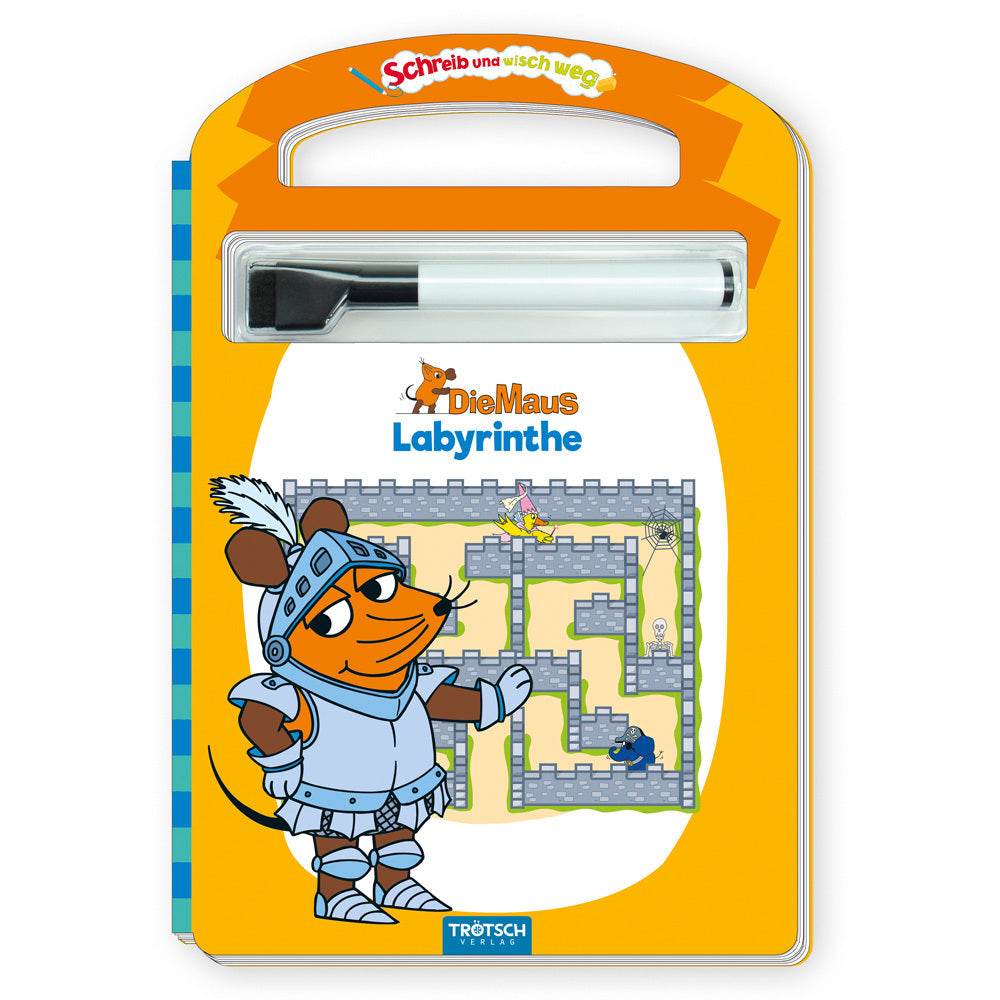 Trötsch Die Maus Schreib und wisch weg Pappenbuch Labyrinthe (Trötsch Verlag)