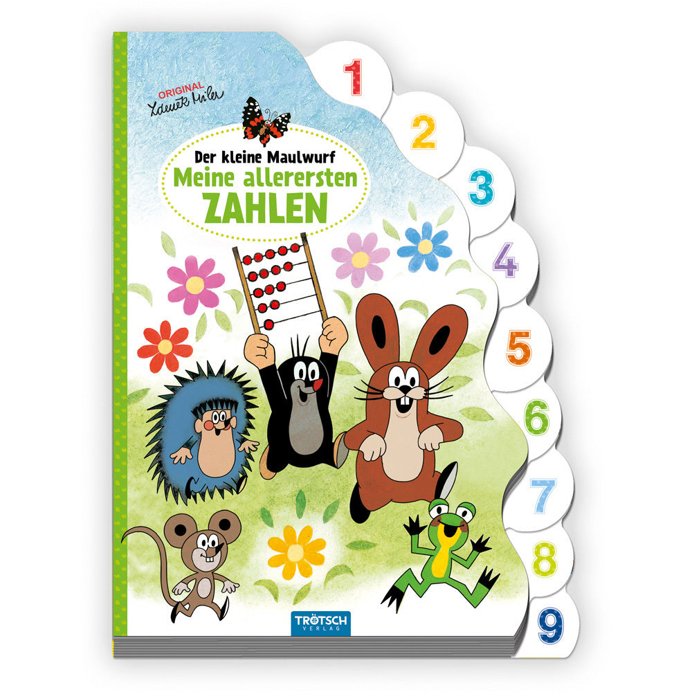 Trötsch Der kleine Maulwurf Pappbilderbuch mit Register Meine allerersten Zahlen (Trötsch Verlag)