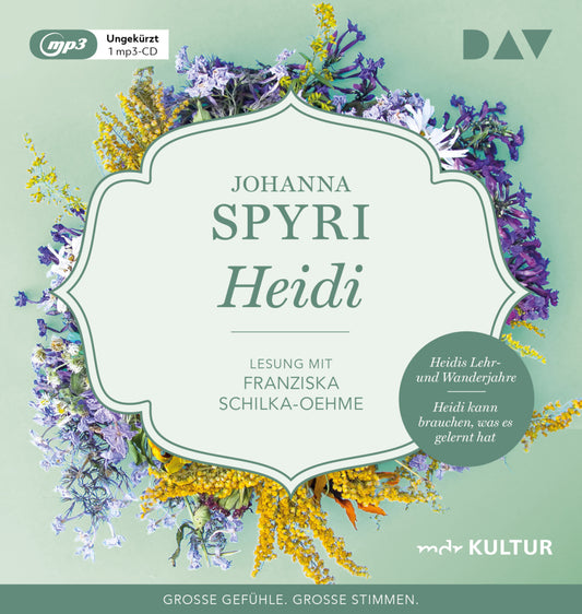 Heidi, 1 Audio-CD, 1 MP3 (Johanna Spyri)