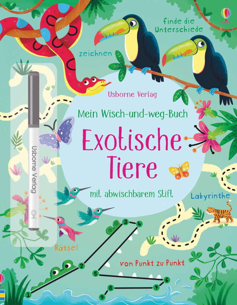 Mein Wisch-und-weg-Buch - Exotische Tiere (Kirsteen Robson)