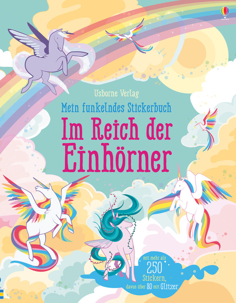 Mein funkelndes Stickerbuch: Im Reich der Einhörner (Fiona Watt)