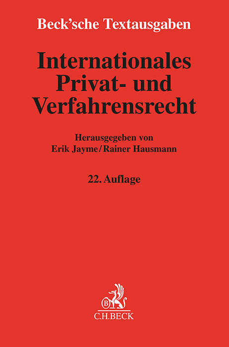 Internationales Privat- und Verfahrensrecht (Erik Jayme)