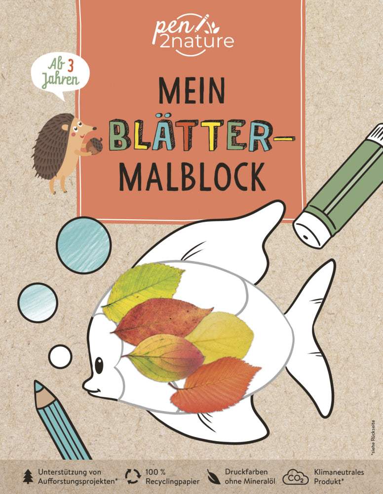 Mein Blätter-Malblock. Für Kinder ab 3 Jahren (Pen2Nature)