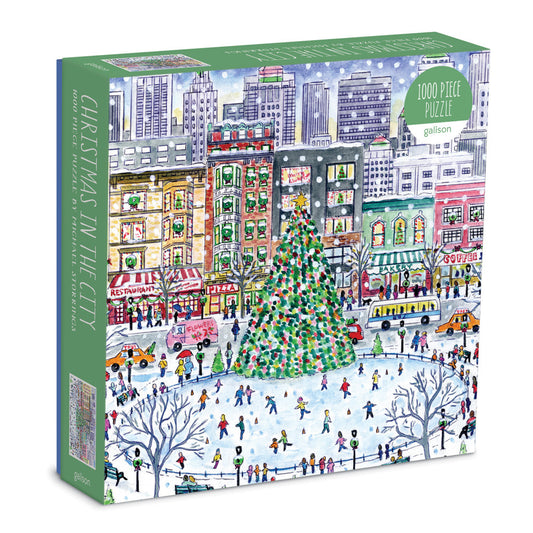 Michael Storrings Christmas in the City 1000 Piece Puzzle (Galison)